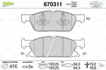 Fren balatası seti 670311 FORD GALAXY III (CK) 2.0 EcoBlue